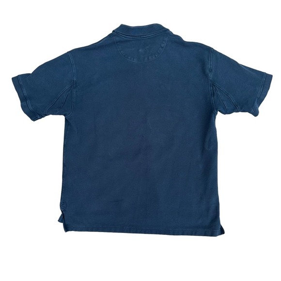 Orvis Polo Shirt Mens Short Sleeve Fishing Outdoors Stretch Collar Blue Large - Picture 8 of 12